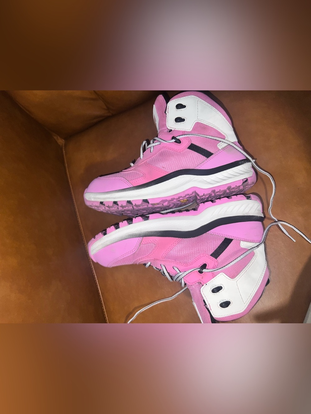 Caterpillar Quake Mid Composite Toe iwomen's work boots "Rose Bloom" pink sz 7 - Picture 9 of 11